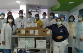 Donación de los ventiladores que fueron entregados BAQatón y la Fundación Santo Domingo.