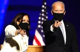 Joe Biden con la Vicepresidenta electa, Kamala Harris.
