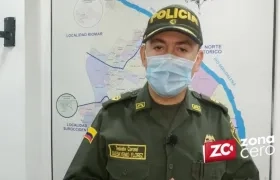 Coronel Oleskyenio Florez, subcomandante de la Policía Metropolitana. 