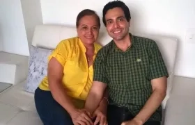 Martha Díaz Alfonso con su hijo Andrés Felipe Henao Díaz.