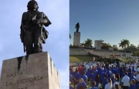 Estatua en honor a Ernesto 'Che' Guevara. 