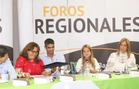 La gobernadora Elsa Noguera intervino en el Foro Agropecuario del Banco Agrario de Colombia,