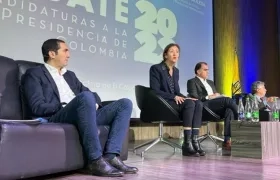 Ingrid Betancourt en el foro de la Universidad Sergio Arboleda.