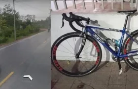 El punto del asalto cerca de Villas de San Pablo y la bicicleta hurtada.