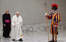 El Papa Francisco a su llegada a la audiencia general de este 25 de enero en el Vaticano.