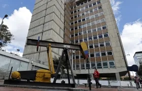 Una válvula para pozos petroleros en las instalaciones de Ecopetrol en Bogotá