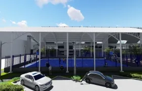 Diseño del nuevo polideportivo del barrio Hipódromo en Soledad.
