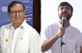 El presidente Gustavo Petro y el alcalde de Barranquilla Jaime Pumarejo.