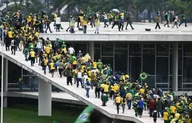 Imagen del ataque en Brasilia.