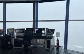 Poco visibilidad desde la torre de control del aeropuerto El Dorado. 