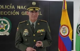 El General William Salamanca, Director de la Policía Nacional. 