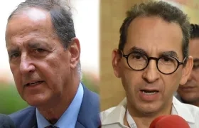 Los exministros Juan Camio Restrepo y Andrés Valencia