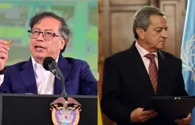 El Presidente Gustavo Petro y José Antonio Salazar.