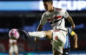 James Rodríguez no actúa con Sao Paulo desde el 26 de noviembre. 