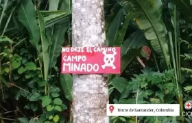 Campo minado en Norte de Santander. 