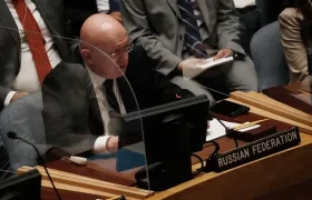 El embajador de Rusia en la ONU, Vasily Nebenzya. 
