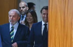 Los presidentes de Brasil, Luiz Inácio Lula da Silva, y Francia, Emmanuel Macron.