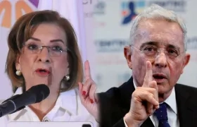 Procuradora Margarita Cabello y expresidente Álvaro Uribe.