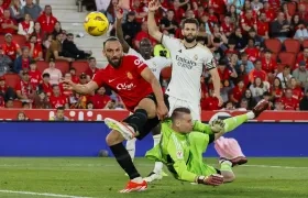 Última acción del partido, en la cual Muriqi pudo darle el empate al Mallorca. 