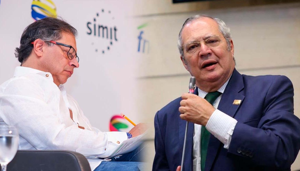El Presidente Gustavo Petro e Iván Name.