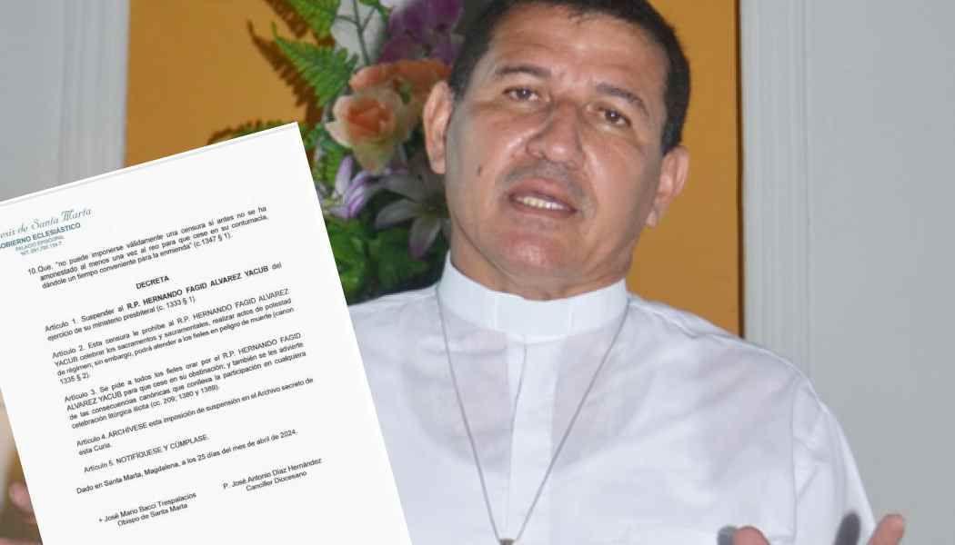 El sacerdote Hernando Fagid Álvarez Yacub, conocido como el 'padre Fajid'