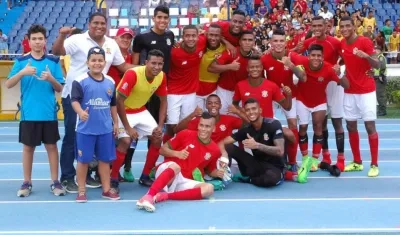 Jugadores del Barranquilla FC. 