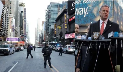 El alcalde de Nueva York, Bill de Blasio, habló sobre el atentado.