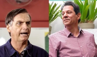 Jair Bolsonaro y Fernando Haddad. 