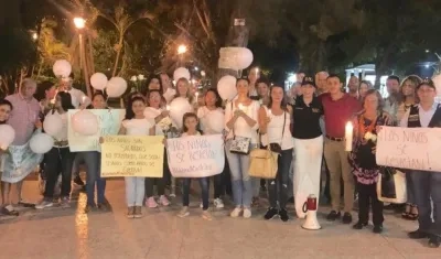 En Barranquilla pidiendo por la liberación de Cristo José