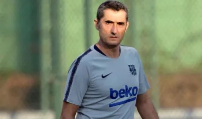 Ernesto Valverde, técnico del Barcelona. 