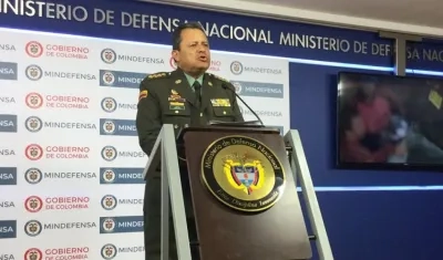General Jorge Hernán Nieto, director saliente de la Policía Nacional.