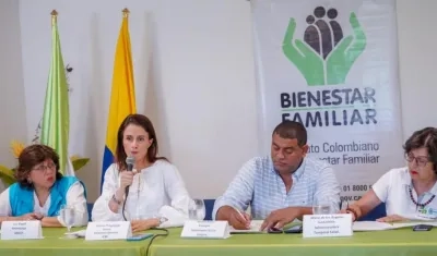 La Directora General del Instituto Colombiano de Bienestar Familiar (ICBF), Juliana Pungiluppi
