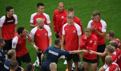 Jugadores de la Selección Dinamarca.