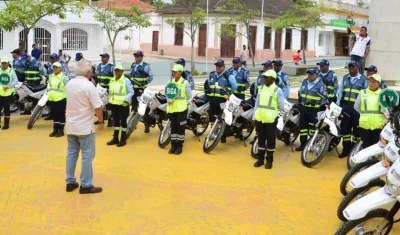  Las nuevas motos hacen parte del grupo de 20 que había anunciado el alcalde Joao Herrera.