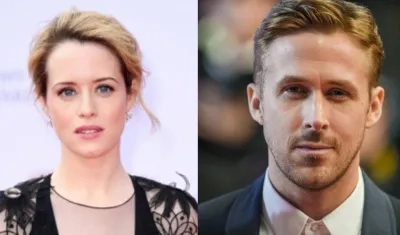 Claire Foy y Ryan Gosling. 