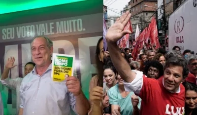 El laborista Ciro Gomes y el socialista Fernando Haddad. 