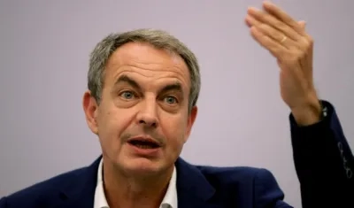 El exprimer ministro español Jose Luis Rodriguez Zapatero. 