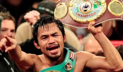 Manny Pacquiao, boxeador filipino. 