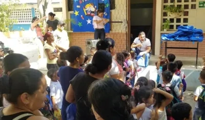 Alcalde de Puerto Colombia dio la bienvenida al año escolar a estudiantes de ese municipio.