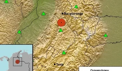 Ilustración de sismo en Santander.