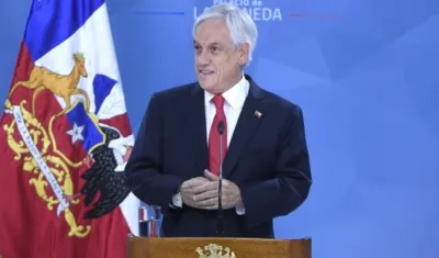  Sebastián Piñera, presidente de Chile.