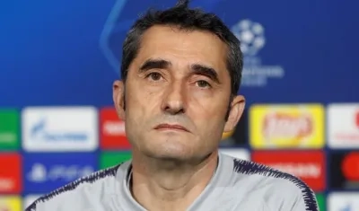 El técnico barcelonista Ernesto Valverde.