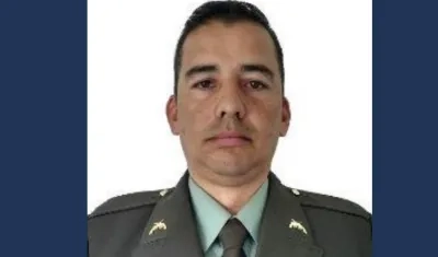 Luis Alfonso López Barón, policía asesinado en Corinto.