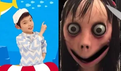 Imagen del video infantil con contenido de Momo.