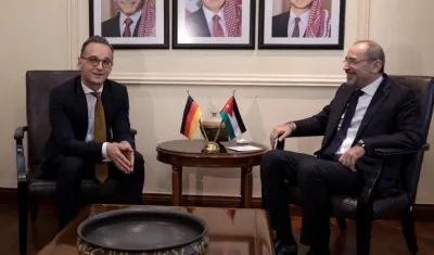 El ministro de Exteriores de Alemania, Heiko Maas, visitó Jordania.