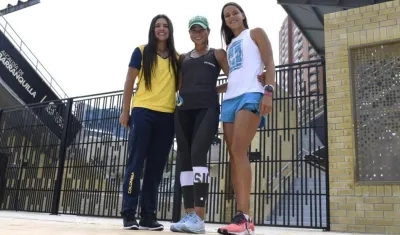 María Camila Osorio, María Fernanda Herazo y Emiliana Arango.