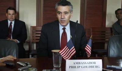 En la imagen un registro del diplomático estadounidense Philip Goldberg, quien será el futuro embajador de su país en Colombia.