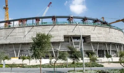El estadio Education City, escenario bajo construcción. 