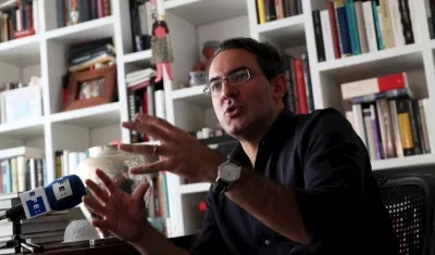 En la imagen, el escritor colombiano Juan Gabriel Vásquez.