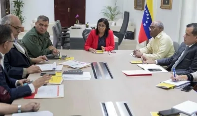 La Vicepresidenta Delcy Rodríguez hace seguimiento al control del coronavirus en Venezuela.